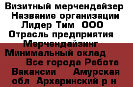 Визитный мерчендайзер › Название организации ­ Лидер Тим, ООО › Отрасль предприятия ­ Мерчендайзинг › Минимальный оклад ­ 18 000 - Все города Работа » Вакансии   . Амурская обл.,Архаринский р-н